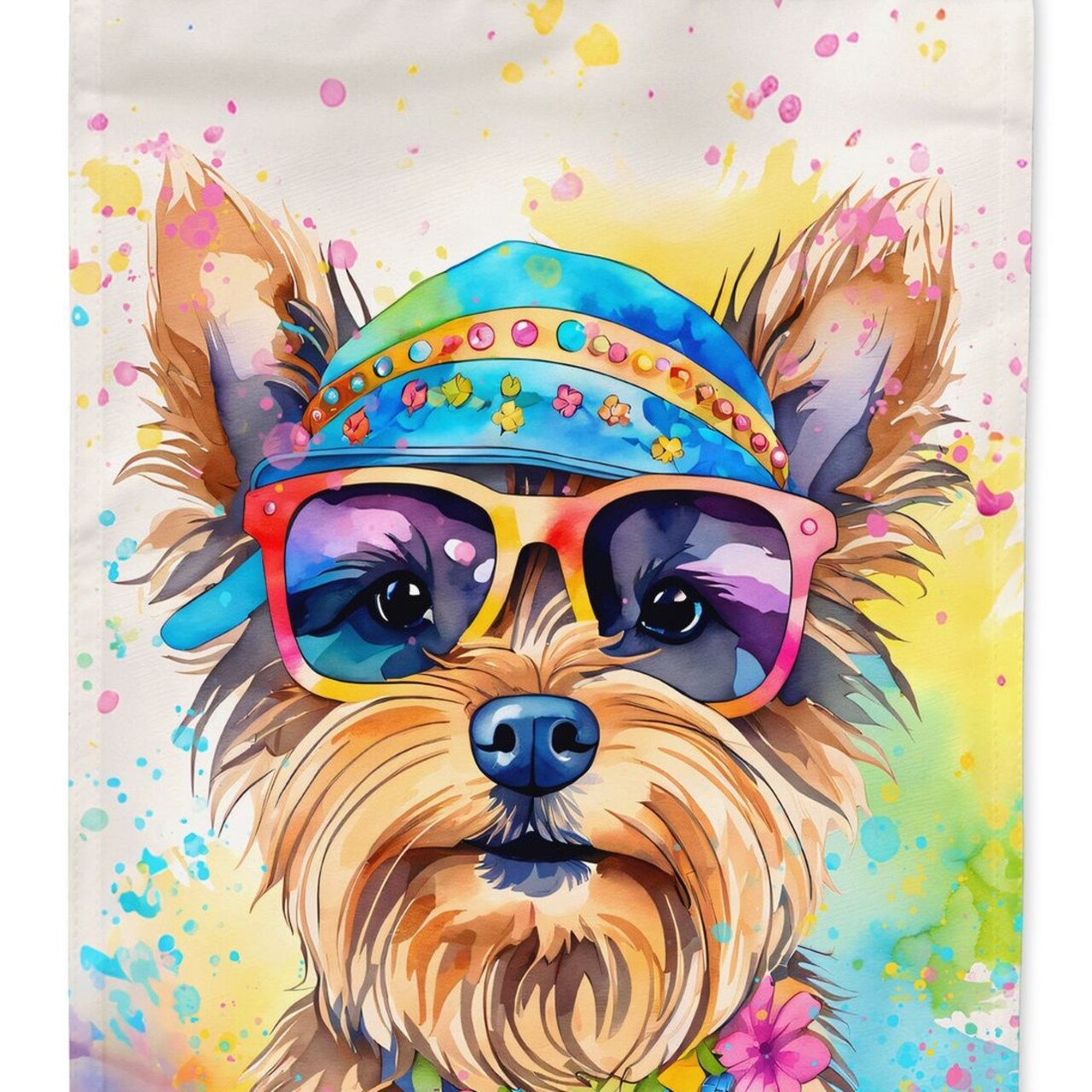 Edge Collections - Multicolor - Seasonal Winter Snow Landscape Porch Decoration Flag - 1 Piece